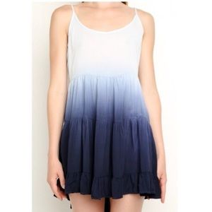 Brandy Melville Blue Ombré Jada Dress One Size